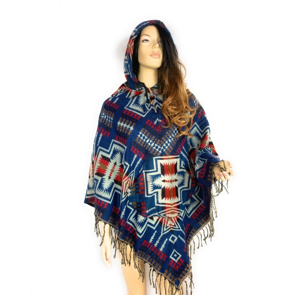 Hand loomed Hooded Poncho